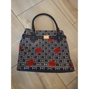 Tommy Hilfiger purse handbag classic print crossbody strap & shoulder strap